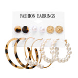 17KM Tassel Acrylic Earrings For Women Bohemian Earrings Set Big Geometric Drop Earring 2019 Brincos Female DIY Fashion Jewelry