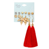17KM Tassel Acrylic Earrings For Women Bohemian Earrings Set Big Geometric Drop Earring 2019 Brincos Female DIY Fashion Jewelry