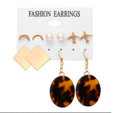 17KM Tassel Acrylic Earrings For Women Bohemian Earrings Set Big Geometric Drop Earring 2019 Brincos Female DIY Fashion Jewelry