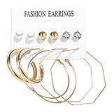 17KM Tassel Acrylic Earrings For Women Bohemian Earrings Set Big Geometric Drop Earring 2019 Brincos Female DIY Fashion Jewelry
